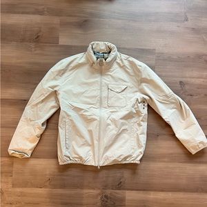 Men’s Large Barbour Tan Military Jacket (with hood concealed)
